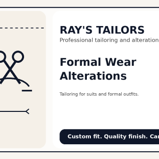 Formal Wear Alterations