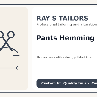 Pants Hemming