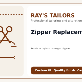 Zipper Replacement
